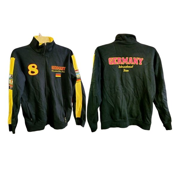 Tomster USA Germany International Soccer Team Embroidered Jacket RARE - Picture 1 of 8